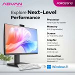 PC Advan AIO FORCE ONE AMD Ryzen 5-6600H 8GB 512GB 24"FHD IPS W11