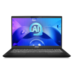MSI Modern 15 H AI C1MG-017 Intel Core Ultra 5 125H 16GB 512GB 15.6″FHD IPS W11 OHS Classic Black